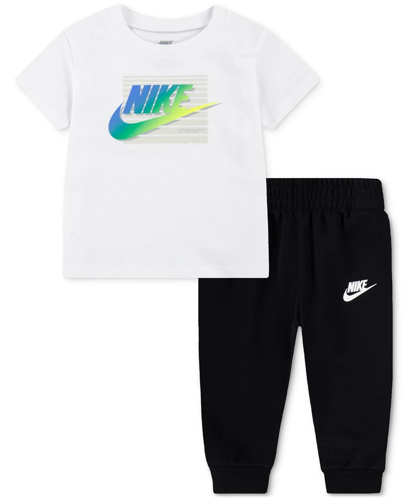 Nike Baby Boys Futura Block T-Shirt & Jogger Pants, 2 Piece Set