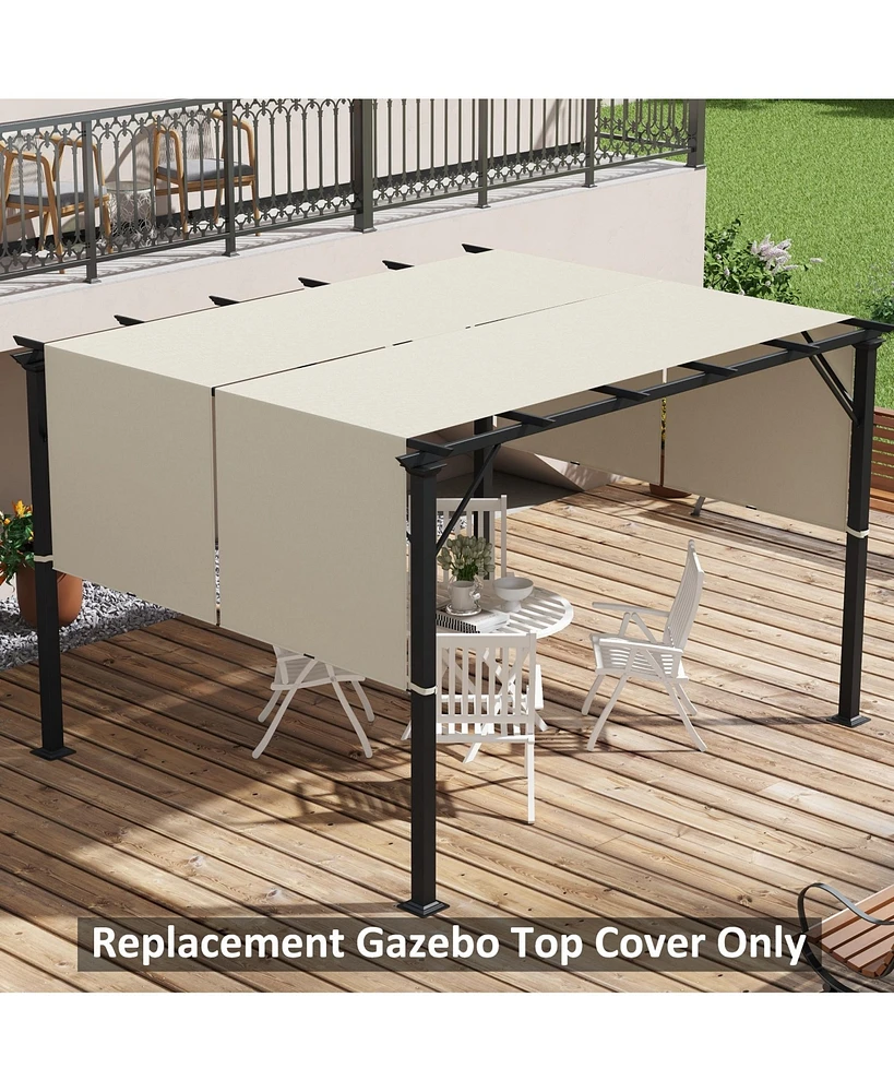 Streamdale Furniture Uv-Blocking Splashproof Pergola Canopy for 10'x11.8' Shelters