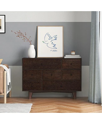 Simplie Fun Solid Wood Spray-Painted Drawer Dresser Bar