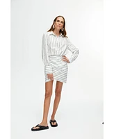 Nocturne Women's Striped Shirt Dress