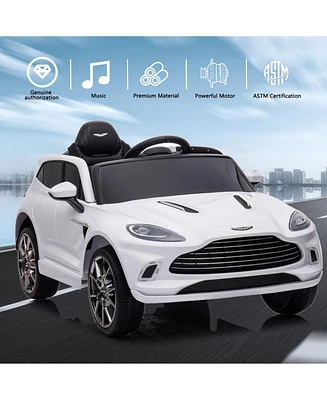 Simplie Fun Aston Martin Official Kids' Electric Car Ages 3-8, Speed up to 2.5km/hr