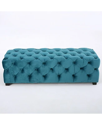 Streamdale Furniture Exquisite Velvet Ottoman Bench Elegance, Versatility, and Style All in One