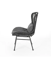Streamdale Furniture Modern Rattan Chair With Water-Resistant Cushions