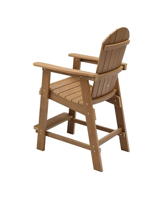 Simplie Fun Outdoor Teak Chair Set With Armrests