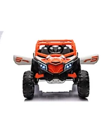 Streamdale Furniture Ride-On Car with Wireless Bluetooth, 2 Driving Modes, Swing Function, Led Lights, Remote Control