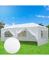 10' x 20' Party Wedding Tent Canopy Outdoor Heavy Duty Pavilion Cater Event White