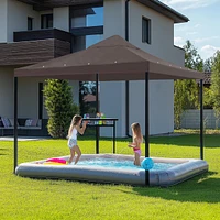 Yescom 10x10Ft Gazebo Top Replacement for beach cabanas for 1 Tier Outdoor Canopy Cover Patio Garden Yard Party Coffee