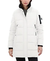 Nautica Women's Faux-Fur-Trim Hooded Puffer Coat