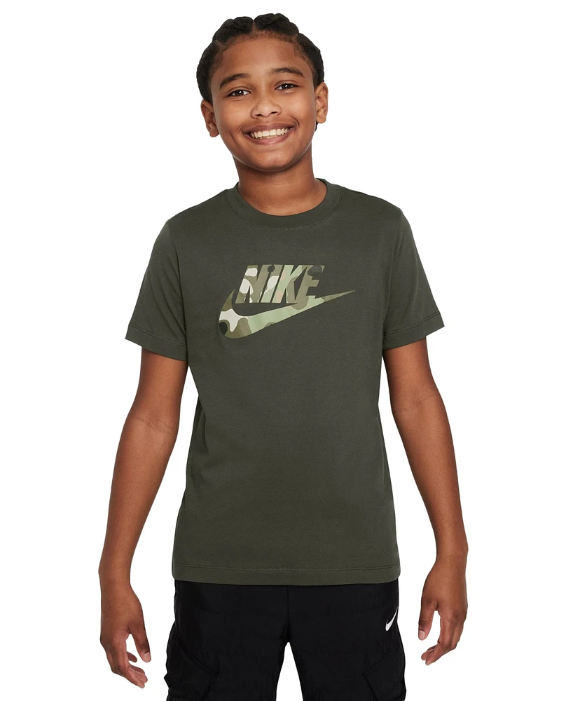 Nike Big Kids Sportswear Cotton Logo Graphic T-Shirt