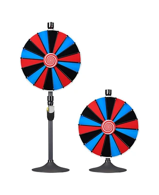 WinSpin 24" Diy Color Prize Wheel Tabletop Floor Stand Spin Game Trade show