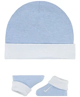 Nike Baby Boys or Girls Swoosh Hat and Booties, 2 Piece Set