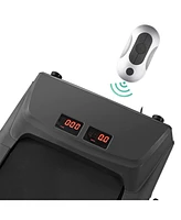 Yescom 1100W Folding Electric Treadmill Portable Power Motorized Machine Running Gym Fitness Black