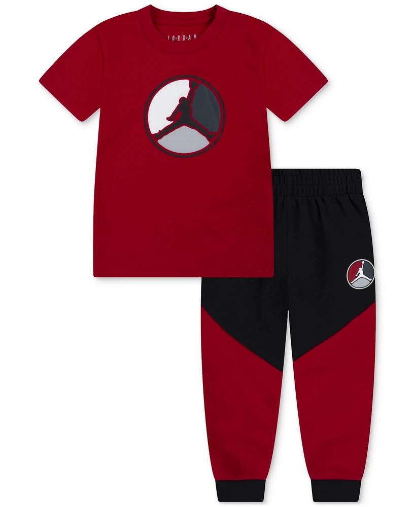 Jordan Toddler Boys Jumpman T-Shirt & Flight Pants, 2 Piece Set