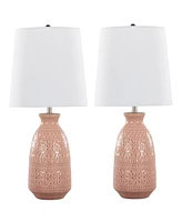 Lumisource Claudia 20" Contemporary Ceramic Accent-Set of 2 Lamp