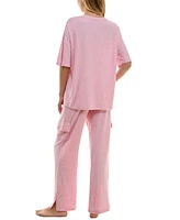 Roudelain Women's 2-Pc. Short-Sleeve Cargo Pajamas Set