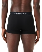 Lacoste Men's 5-Pack Regular-Fit Stretch Logo Band Trunk Underwear