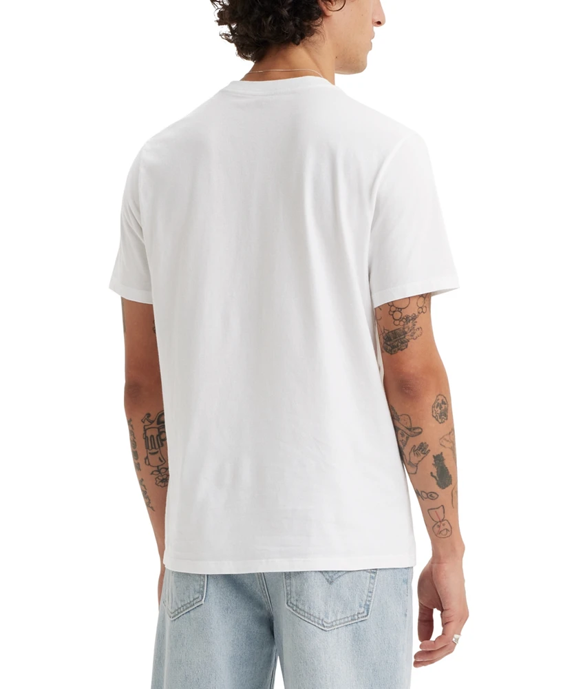 Levi's Men's Short Sleeve Crewneck Mountain Graphic Logo T-Shirt