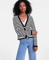 On 34th Women's V-Neck Patch-Pocket Cardigan, Created for Macy's