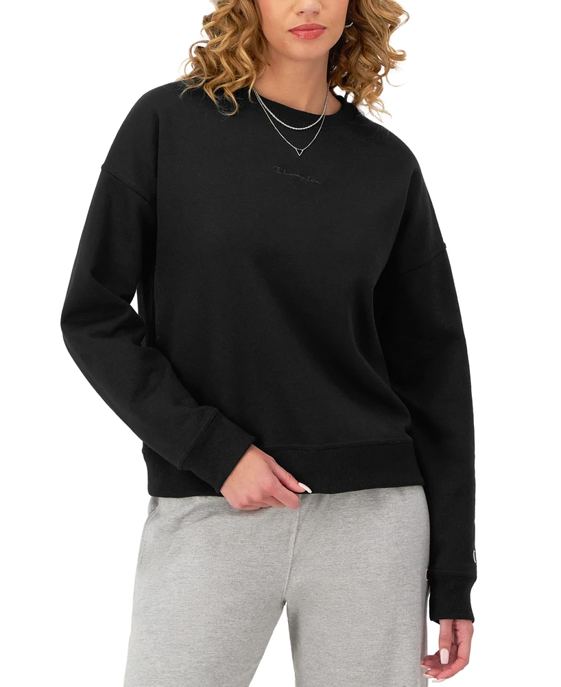 Champion Women's Powerblend Fleece Crewneck Sweatshirt