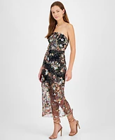 Sam Edelman Women's Sequined Strapless Mini Dress