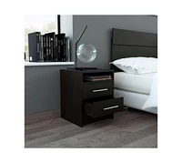 Fm Furniture Philadelphia Nightstand, Two Drawers