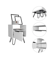 Fm Furniture Vienna Nightstand, Shelves