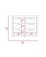 Fm Furniture Westport Six Drawer Double Dresser