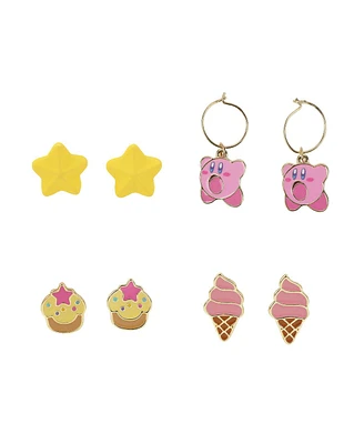 Kirby Junk Food Women's 4-Pack Earring Set