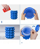 Alladinbox Dual Use Portable Ice Cube Bucket & Tray