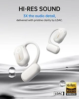 Baseus Open-Ear Headphones, Hi-Res Wireless Audio with Ldac, Rich Bass, 60H Play, Ai Clear Calls, Bluetooth 5.4, Earbuds - Bowie MF1 Black