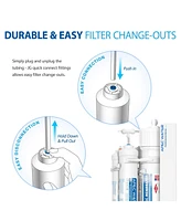 Apec Water Systems Apec Ro Replacement Filters Complete Filter Set for Ultimate Ro-QUICK90 Compact Reverse Osmosis Systems (Stages 1-4)