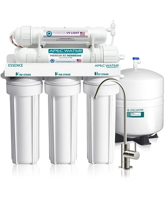 Apec Water Systems Essence Uv Disinfecting 6-Stage 75 Gpd Reverse Osmosis Water Systems for Drinking Water