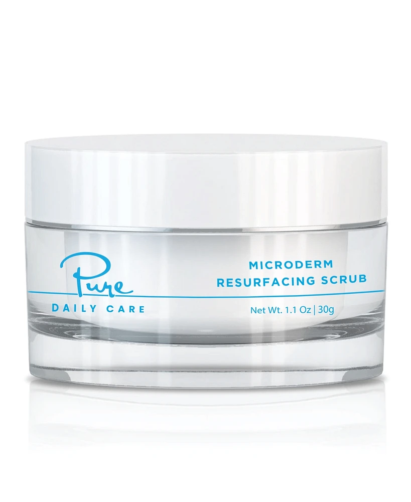 Pure Daily Care MicroDerm Resurfacing Scrub - Exfoliating Polish Crystals At-Home MicroDermabrasion Vitamin A & E Squalane