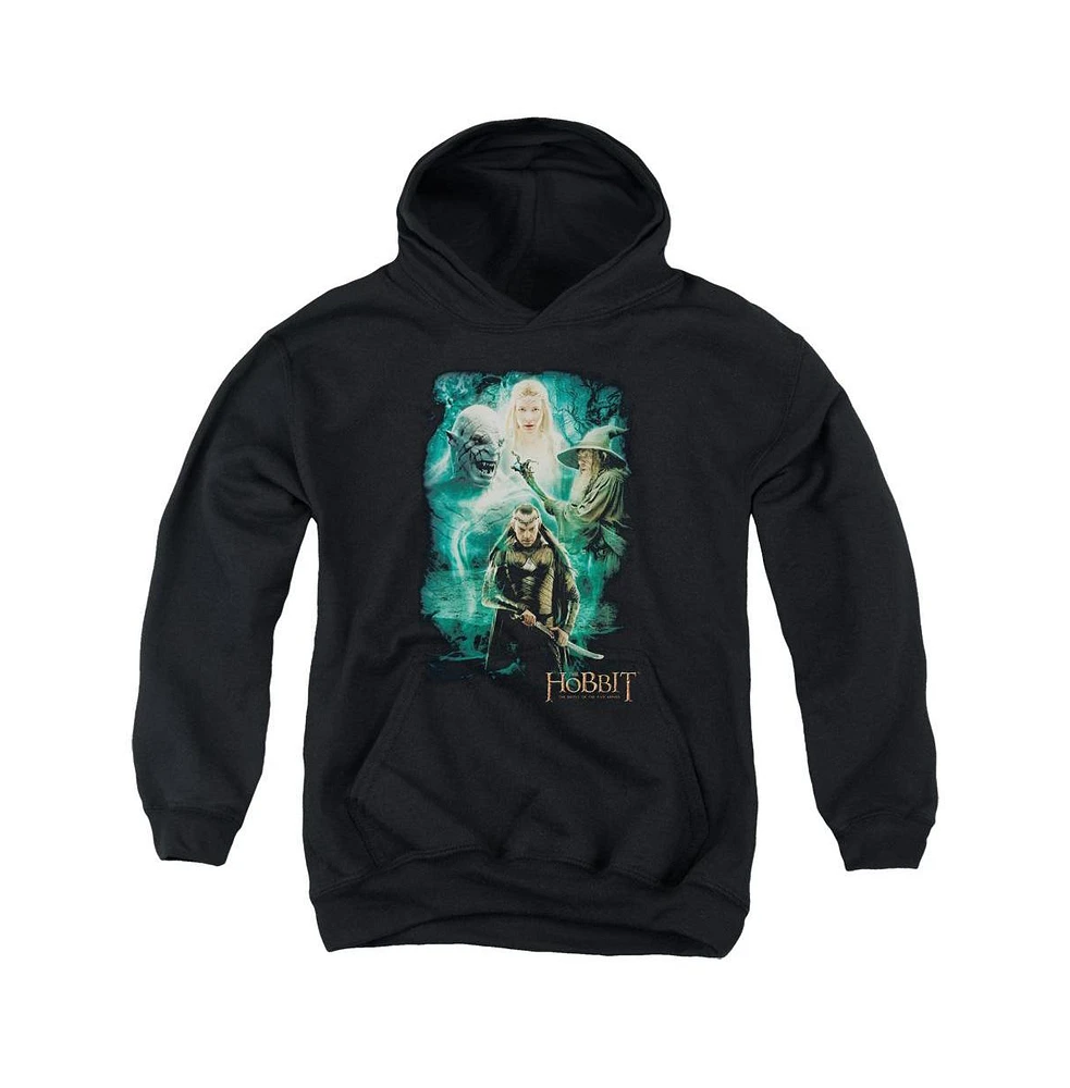 Hobbit Boys Youth Elronds Crew Pull Over Hoodie / Hooded Sweatshirt