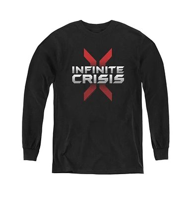 Infinite Crisis Boys Youth Logo Long Sleeve Sweatshirts