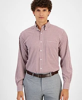 Club Room Men's Regular Fit Traveler Dress Shirt, Created for Macy's