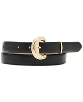 Steve Madden Women's 2-Pc. Faux-Leather Belt Set