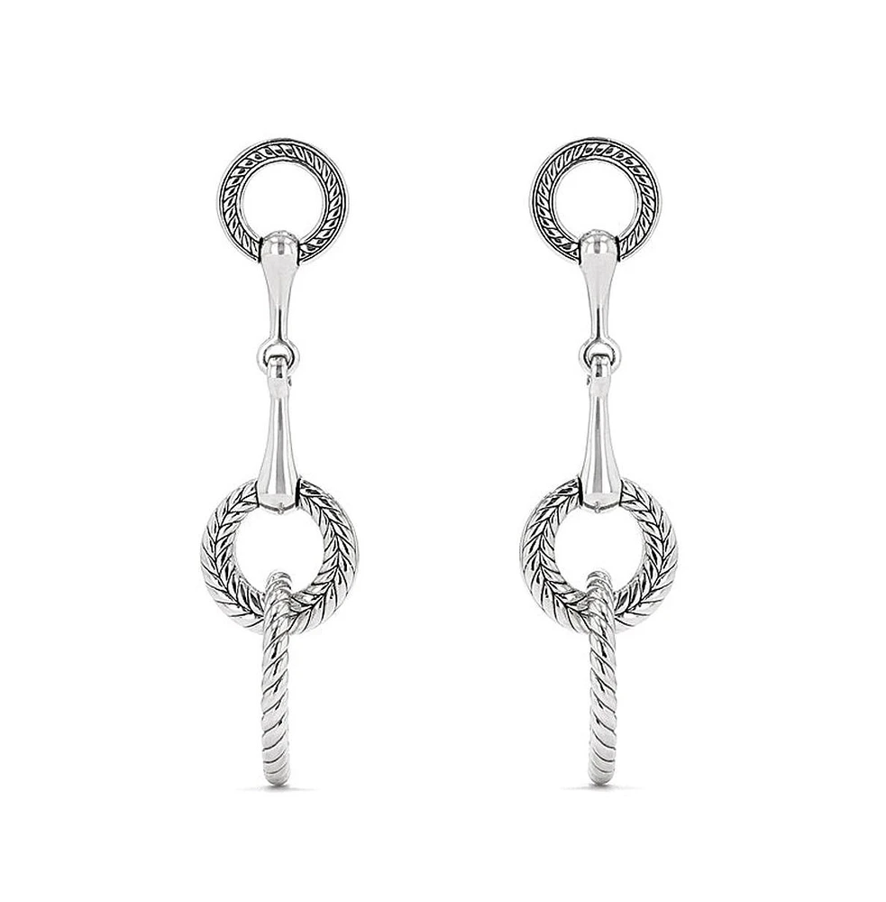 Judith Ripka Vienna Bit Double Drop Hoop Earrings