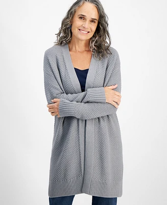 Style & Co Women's Open-Front Long-Sleeve Cardigan, Created for Macy's