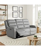Relax A Lounger 77.2"W Polyester Akron Power Reclining Sofa