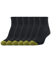 Gold Toe Women's 6-Pack Athletic Half-Cushion Quarter Socks