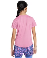 Nike Big Girls' Dri-fit Swoosh Logo Crewneck T-Shirt