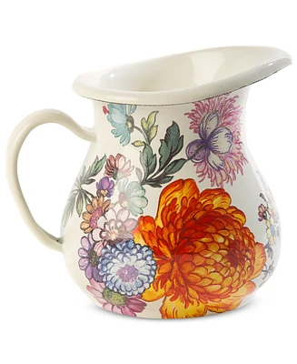 Mackenzie-Childs White Flower Market Creamer