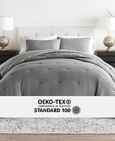 ienjoy Home Waffle Textured 2-Piece Comforter Set, Twin/Twin Xl