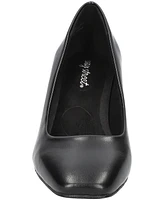 Easy Street Women's Poet Square Toe Pumps