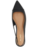 Aldo Women's Fleure Cap-Toe Pointed-Toe Slingback Flats