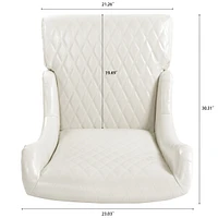 23" Wide Wing Back Chair, Side Chair For Living Room