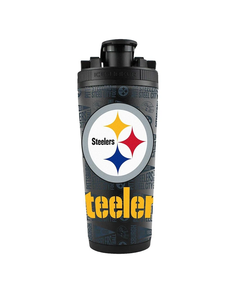 Wincraft Pittsburgh Steelers 26oz. 4D Stainless Steel Ice Shaker Bottle