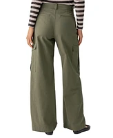 Sanctuary Women's Frankie Wide-Leg Pleated Cargo Pants