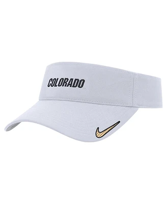 Nike Men's White Colorado Buffaloes 2024 Sideline Ace Performance Adjustable Visor